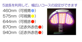 新開発のLEDによる光治療